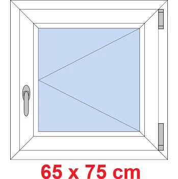 Okno Soft Plastové okno 65x75 cm, otevíravé