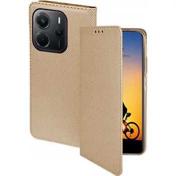 Pouzdro na mobilní telefon Pouzdro s klopou WWW pro Xiaomi Redmi Note 14 5G zlaté