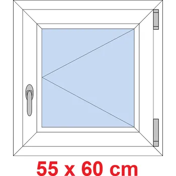 Okno Soft Plastové okno 55x60 cm, otevíravé