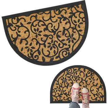Rohožka ROHOŽKA PŘED DVEŘE 40x60 cm na boty půlkruh kokos + guma mix vzorů
