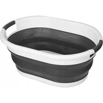 Koš na prádlo SKLÁDACÍ KOŠ NA PRÁDLO SILIKONOVÁ VANIČKA SKLÁDACÍ MISKA 20 L