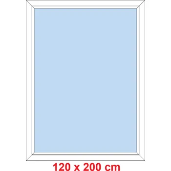 Okno Soft Plastové okno 120x200 cm, FIX neotevíravé