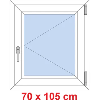 Okno Soft Plastové okno 70x105 cm, otevíravé