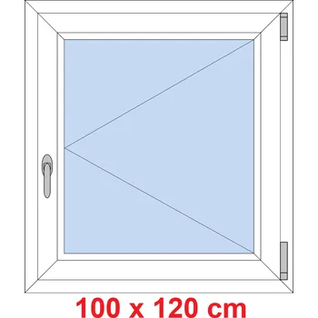 Okno Soft Plastové okno 100x120 cm, otevíravé