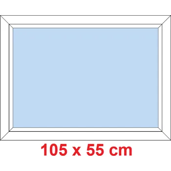 Okno Soft Plastové okno 105x55 cm, FIX neotevíravé