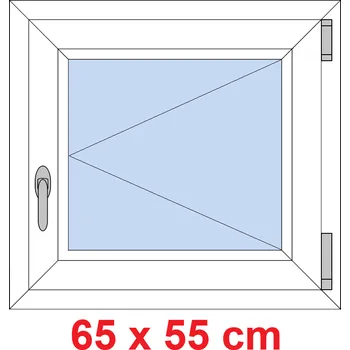 Okno Soft Plastové okno 65x55 cm, otevíravé