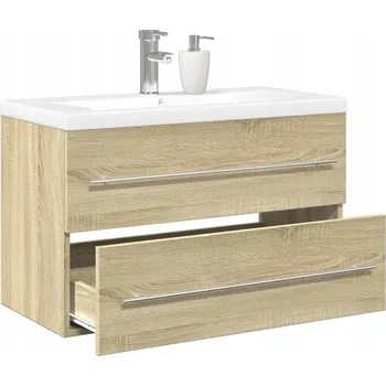 Koupelnový nábytek 2dílná sada koupelnového nábytku, barva dub sonoma