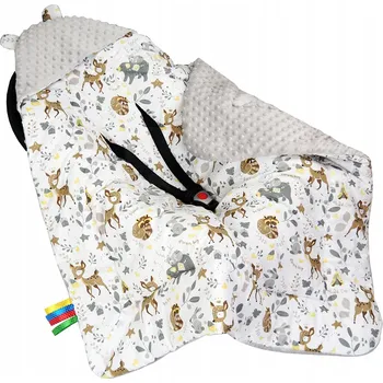 Zavinovačka DEKA DO AUTOSEDAČKY NOSÍTKA ZAVINOVAČKA OBOUSTRANNÁ BAVLNA MINKY - BABY SIESTA