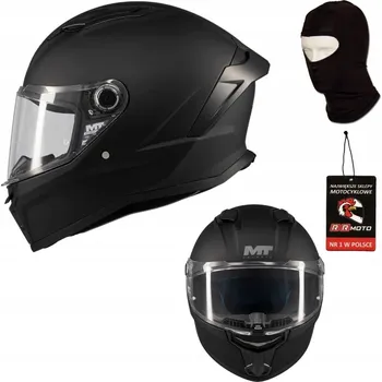 Helma na motorku Motocyklová přilba MT STINGER 2 PURE BLACK MATT černá matná + DÁRKY ZDARMA