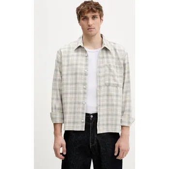 Pánská košile Bavlněná košile Hollister Co. KI325.5249.108 béžová 01A, vel. XL