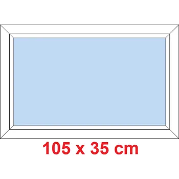 Okno Soft Plastové okno 105x35 cm, FIX neotevíravé