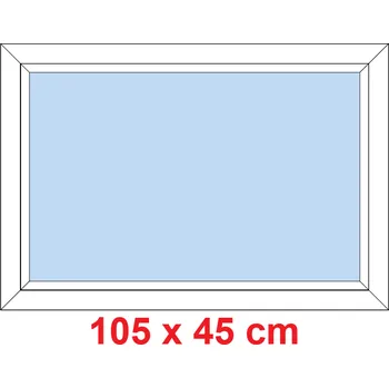 Okno Soft Plastové okno 105x45 cm, FIX neotevíravé