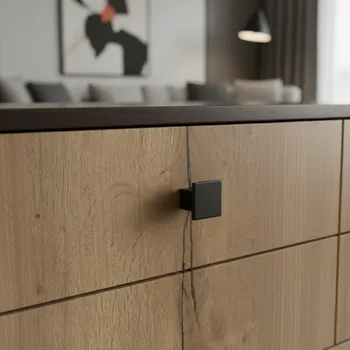 Nábytkové kování Interex design Úchytka knopka AXON / Černá matná