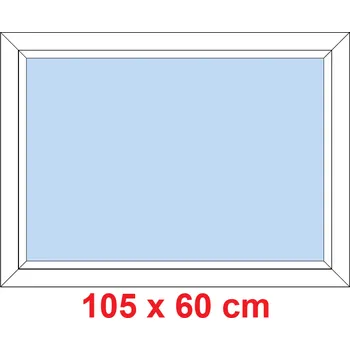 Okno Soft Plastové okno 105x60 cm, FIX neotevíravé