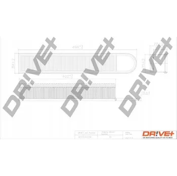 Vzduchový filtr Dr!ve+ DP1110.10.0159 Vzduchový filtr