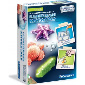 Obraz Clementoni Fluorescenční Krystaly 60584 Vytvoř si vlastní fluorescenční krystaly – Vědecká zábava