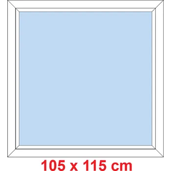 Okno Soft Plastové okno 105x115 cm, FIX neotevíravé