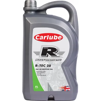 Motorový olej CARLUBE 5W40 R-TEC 28 Syntetický olej 5L RN 0700