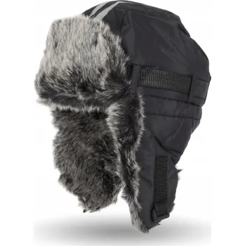 Čepice W142C ČEPICE ČEPICE S UŠIMA A REFLEXNÍMI PRVKY, ČERNÁ