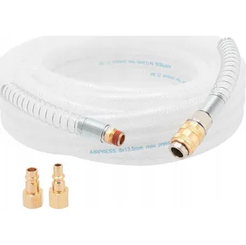 Příslušenství ke kompresoru PNEUMATICKÁ PVC HADICE S RYCHLOSPOJKAMI 8MM*10M