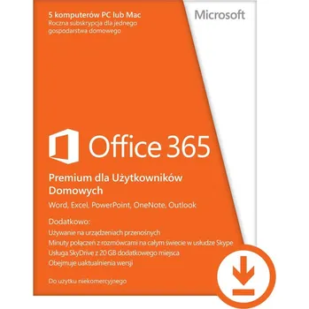 Software MICROSOFT 365 PRO RODINY, ROČNÍ PŘEDPLATNÉ ESD