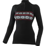 Lasting Wigi dámský bezešvý merino svetr Barva: 9N13 černá, Velikost: L/XL