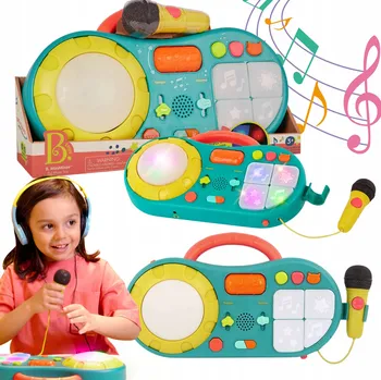 Hračka pro nejmenší B.TOYS Interaktivní hračka MiniMixer HUDEBNÍ KONZOLE DJ pro mixování