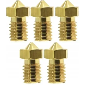 3D tisk SADA 5 x Tryska V6 0.3 mm mosazná - 3D tiskárna PRUSA 1.75 mm