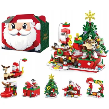 ostatní stavebnice STAVEBNICE: VÁNOČNÍ SADA - KUFŘÍK 6W1 612 dílů