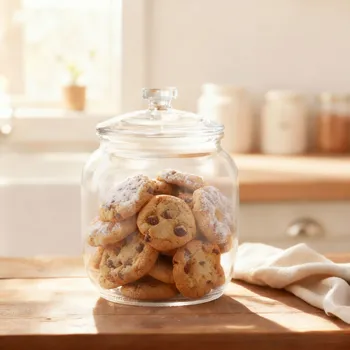 Dóza na potraviny Skleněná nádoba na dorty a sladkosti 0,9 l