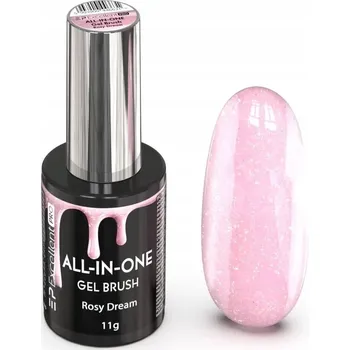 Lak na nehty Excellent PRO ALL-IN-ONE Gel Brush Rosy Dream 11g - Gel lak s štětečkem, odstín Růžový Sen, 11g