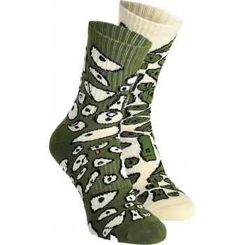 Dámské ponožky Vertikální Ponožky YY Vertical do poloviny lýtek, zelené, vel. 39-42