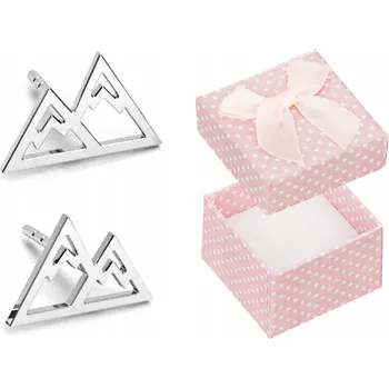 Náušnice Stříbrné Náušnice Hory Dámské Puzetky Plíšky s Horami Puzety Stříbro 925