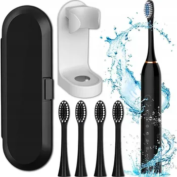 Elektrický zubní kartáček ELEKTRICKÝ SONICKÝ ZUBNÍ KARTÁČEK VODĚODOLNÝ 6 REŽIMŮ SADA POUZDRO