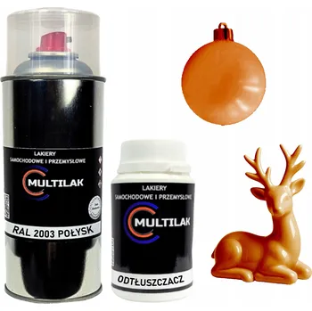 Barva ve spreji Lak ve spreji na figurky, skleněné a keramické ozdoby RAL 2003 LESK