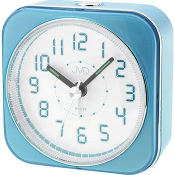 Budík ČITELNÝ MODRÝ BUDÍK JVD SRP901.1 LED BLIKAJÍCÍ