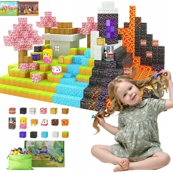 ostatní stavebnice Stavebnice Stavební Kostky Vzdělávací Krychle MAGNETY Sada