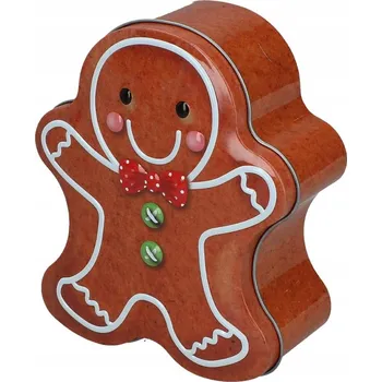 Dóza na potraviny Vánoční plechová dóza krabička na perníčky a cukroví