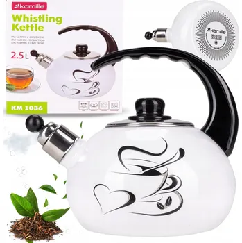 Varná konvice Konvice tradiční ocelová smaltovaná Kamille 2,5 l vícebarevná