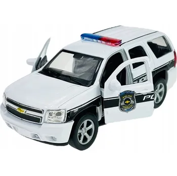 autíčko WELLY 2008 CHEVROLET TAHOE POLICIE BÍLÁ 1:34 NOVÝ KOVOVÝ MODEL 43607