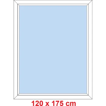 Okno Soft Plastové okno 120x175 cm, FIX neotevíravé