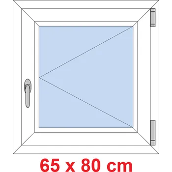 Okno Soft Plastové okno 65x80 cm, otevíravé