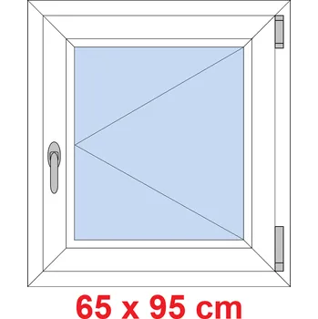 Okno Soft Plastové okno 65x95 cm, otevíravé