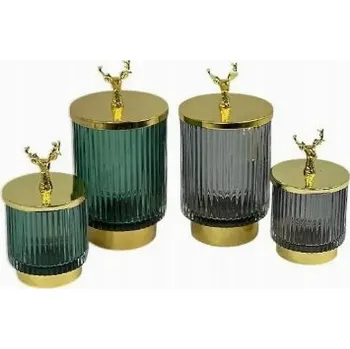 Dóza na potraviny Skleněná dóza sob 9x7x18 cm