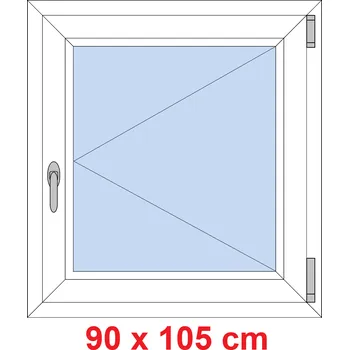 Okno Soft Plastové okno 90x105 cm, otevíravé