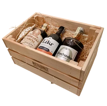 Likér Destilerka.cz Dárková bedna likérů 35 % 1,5 l