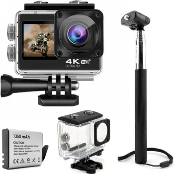 IP kamera Sportovní kamera GOMEDIA V35 4K UHD 60FPS WiFi USB-C Dálkové ovládání Sony IMX386