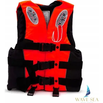 Plovací vesta Záchranná vesta kapok M červená pro dospělé SUP rybářská