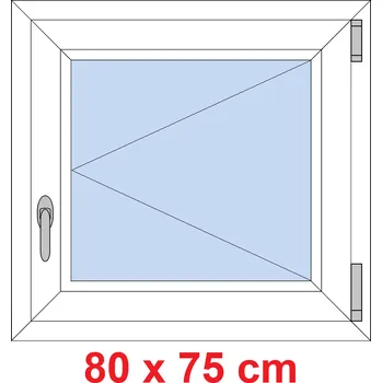 Okno Soft Plastové okno 80x75 cm, otevíravé