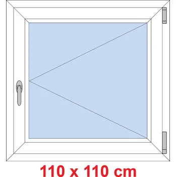 Okno Soft Plastové okno 110x110 cm, otevíravé